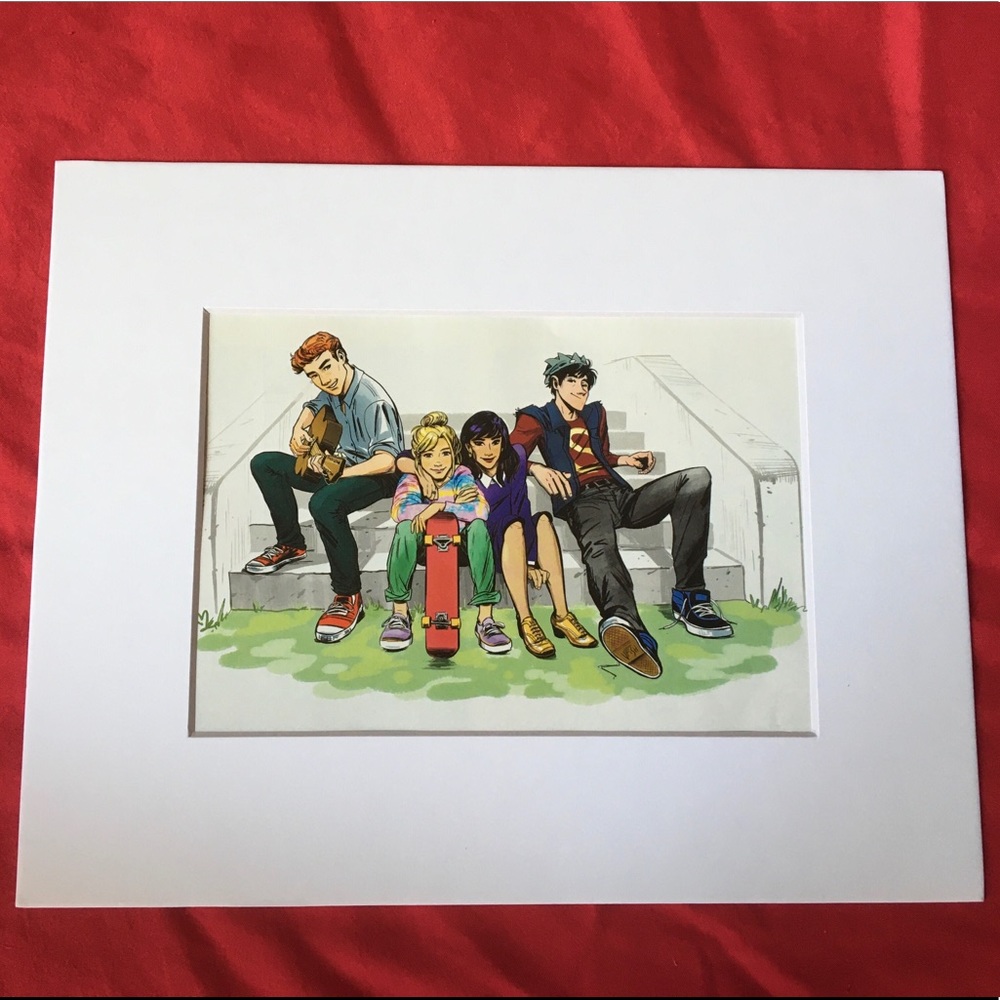 Archie Riverdale comic Art matted Jughead Betty
